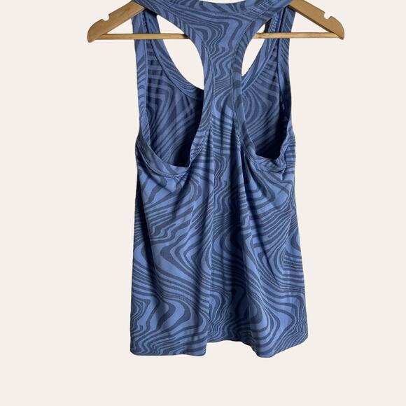 Athleta Blue Momemtum Space Dye Racerback Workout Tank Top Size S - Picture 6 of 6